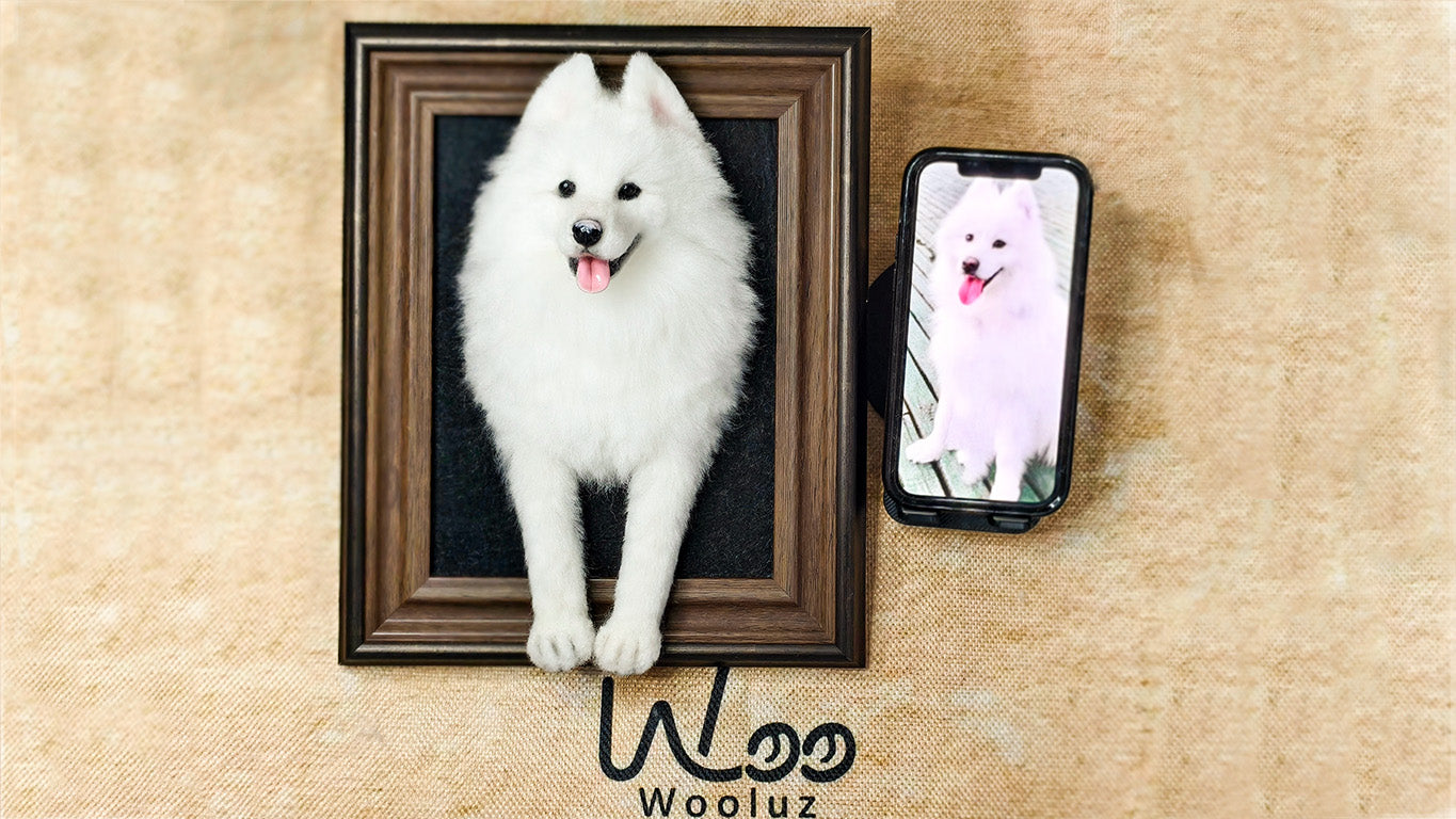 A Heartfelt Tribute in Wool: The Portrait of Happy