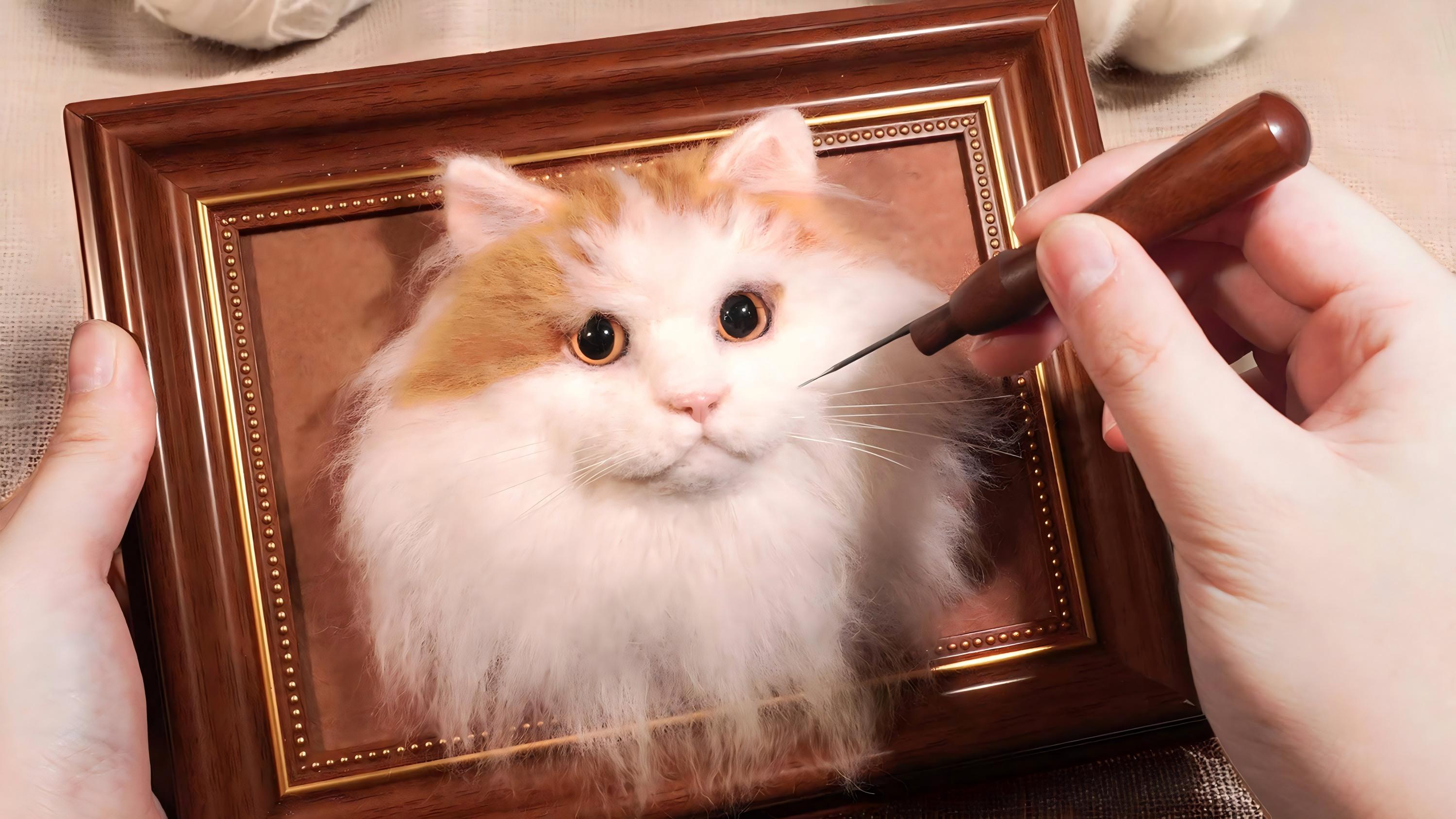 A Heartfelt Tribute in Wool: The Portrait of Lucky